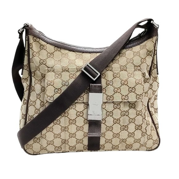 Gucci Accessories - 710273B V Gucci Crossbody Bag Brown Canvas